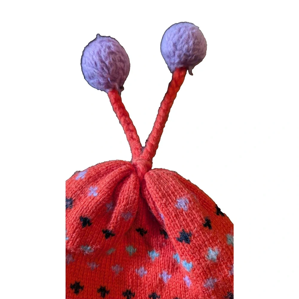 Vintage‎ 100% Wool Winter Hat Beanie Tassel Pom Vermont